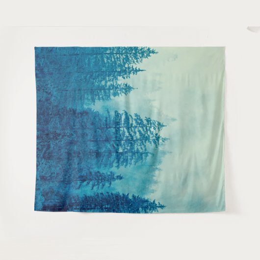 Woodlands Forest Pine Trees Mural | Muur Wandkleed (Voorkant (horizontaal))