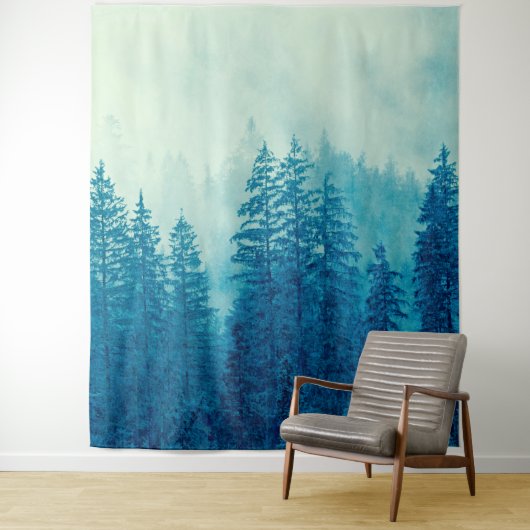 Woodlands Forest Pine Trees Mural | Muur Wandkleed (In situ)