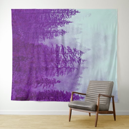 Woodlands Forest Pine Trees Mural | Muur Wandkleed (In Situ (horizontaal))