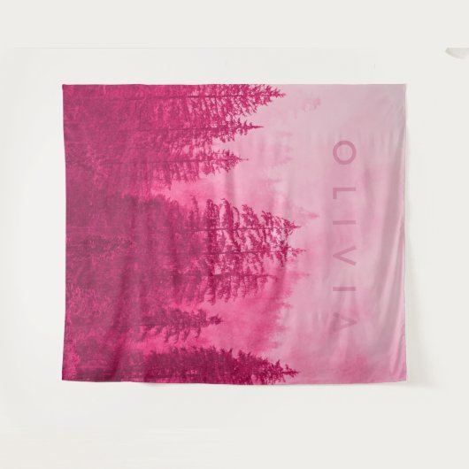 Woodlands Forest Pine Trees Muurschildering | Wand Wandkleed (Voorkant (horizontaal))