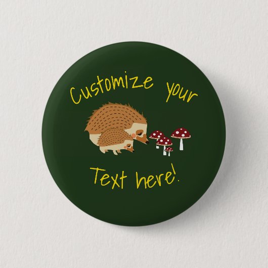 Woodlands Hedegel Forest-knop Ronde Button 5,7 Cm (Voorkant)