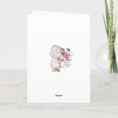 Woodlands Musicians Baby shower Hartelijk dank Bedankkaart (Achterkant)