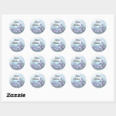 Woodlands Prettige feestdagen Envelope Seals Ronde Sticker (Vel)