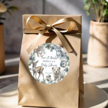 Woodlands schattige babydieren baby shower gunst