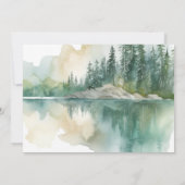 Woodlands Teddybeer Baby shower Kaart (Achterkant)