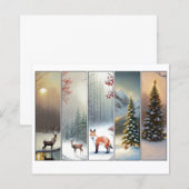 Woodlands thema Kerst bladwijzer set (Voorkant / Achterkant)