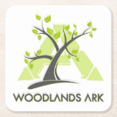 WoodlandsARK Square Onderzetter w/LOGO (Voorkant)