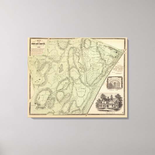 Woodlawn Cemetery Canvas Afdruk (Voorkant)