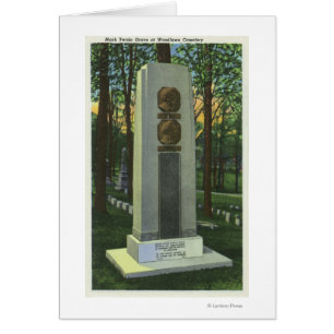 Woodlawn Cemetery, Mark Twain Gravestone Scene