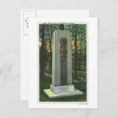 Woodlawn Cemetery, Mark Twain Gravestone Scene Briefkaart (Voorkant / Achterkant)