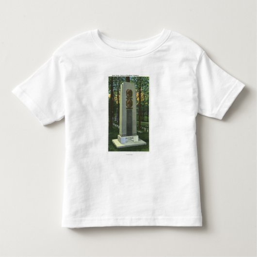 Woodlawn Cemetery, Mark Twain Gravestone Scene Kinder Shirts (Voorkant)