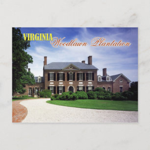 Woodlawn Plantation, Virginia Briefkaart