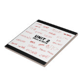 Woodlawn tegel tegeltje (Zijkant)