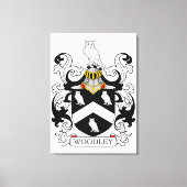 Woodley Family Crest Canvas Afdruk (Voorkant)