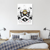 Woodley Family Crest Canvas Afdruk (Insitu (Slaapkamer))