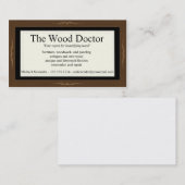 Woodlook Business Card-sjabloon Visitekaartje (Voorkant / Achterkant)