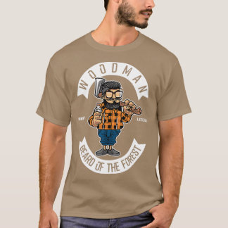 Woodman Beard van de bosberjack T-shirt
