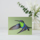 Woodnymph Hummingbird Briefkaart (Staand voorkant)