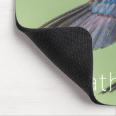 Woodnymph Hummingbird in Flight Persoonlijke Naam Muismat (Hoek)