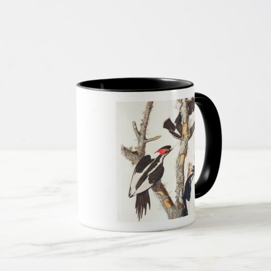 Woodpecker, 1829, ivoor-buikspiraal (druk) mok (Voorkant rechts)