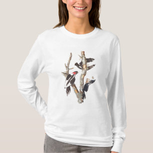 Woodpecker, 1829, ivoor-buikspiraal (druk) t-shirt