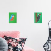 Woodpecker and Kingfisher Muurkunst Sets (Woonkamer)