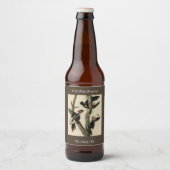Woodpecker Audubon's Birds of America Bier Etiket (Voorkant)