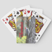Woodpecker Bird met Red Pokerkaarten (Achterkant)
