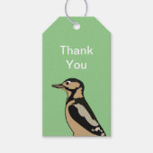 Woodpecker Bird Natuur Animal Personalized Cadeaulabel (Voorkant)