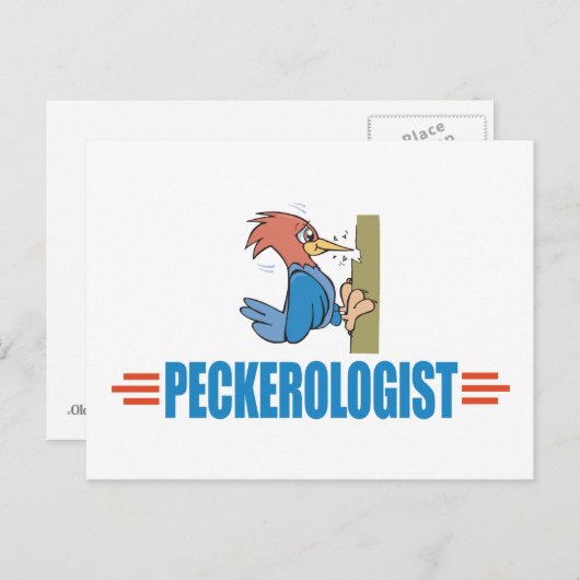 Woodpecker Briefkaart (Voorkant / Achterkant)