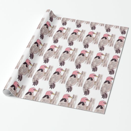 Woodpecker Cadeaupapier (Uitgerold)