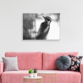 Woodpecker Canvas Afdruk (Insitu (Woonkamer))