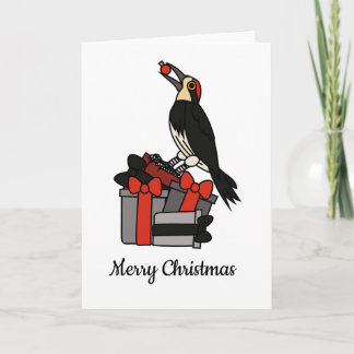 Woodpecker Christmas gifts Kaart