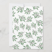 Woodpecker Foliage Aquarel Uitnodiging, Woodlan Kaart (Achterkant)