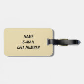 Woodpecker Foto Sepia Saguaro Cactus Arizona Bagagelabel (Achterkant horizontaal)