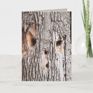 Woodpecker Hole Tree Face Kaart