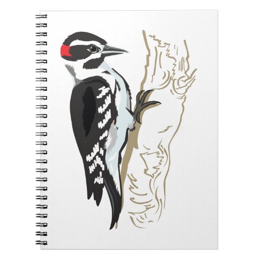 Woodpecker-illustratie Notitieboek (Voorkant)
