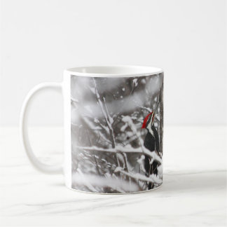 Woodpecker in Winter Koffiemok