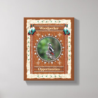 Woodpecker Kansen Energie Canvas Afdruk