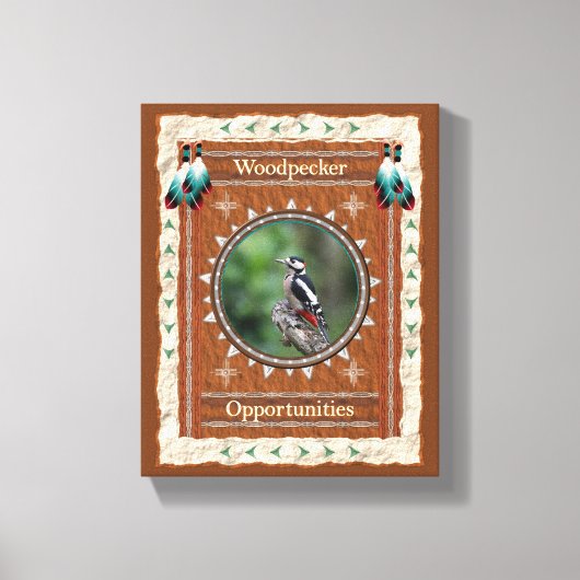 Woodpecker Kansen Energie Canvas Afdruk (Voorkant)