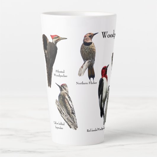 Woodpecker latte/koffie Mok (Voorkant)