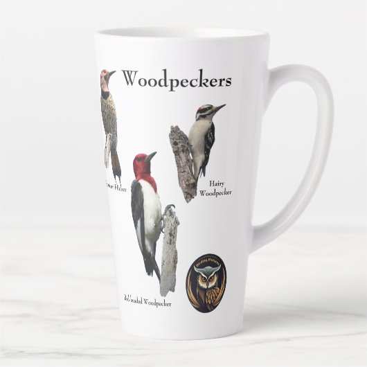 Woodpecker latte/koffie Mok (Rechts)