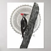Woodpecker Mandala 8x10 Print (Voorkant)