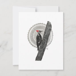 Woodpecker Mandala Notitiekaartje