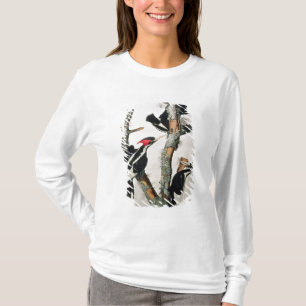 Woodpecker met ivoren buik uit 'Amerikaanse vogels T-shirt