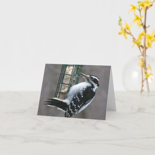 Woodpecker Note Kaart (Gele Bloem)