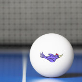 Woodpecker op de bal pingpongbal (Net)