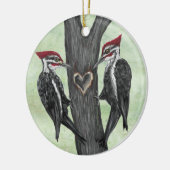 Woodpecker Ornamant Keramisch Ornament (Links)