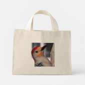Woodpecker Portrait Mini Tote Bag (Achterkant)