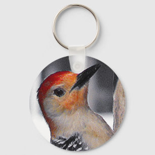 Woodpecker Portrait Sleutelhanger